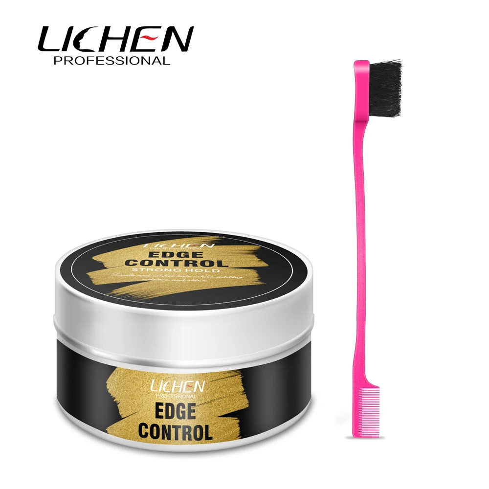 

Max hold long lasting edge control wax for male and female use, Transparent / customized