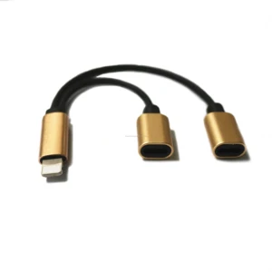 Factory Price Universal USB Dongle 8 Pin Headphone Connector Audio Adapter Cable Cables for iPhone 5 6 7 8 X USB Data Cable