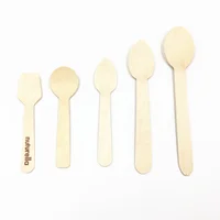

Disposable wooden cutlery Ice cream wooden spoon