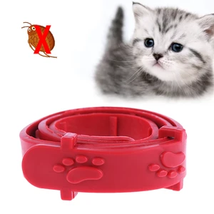 Image of Pet Cat Adjustable Against Anti Tick Quick Kill Remove Dog Protect Rubber Necklace Flea Tick Collar