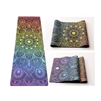 

2019 Innovative Product Washable Organic Eco Custom Print Black Yoga Mat Non Slip Wholesale Rubber Tapete De Yoga