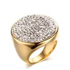 Popular Stainless Steel Mud Stick Diamond Ring Female Fashion Shampoo Ring
