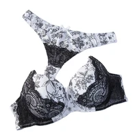 

high quality big cup push up ladies nylon bra and panties set