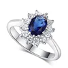 Luxurires shiny classic design wedding rings aaaaa cubic zirconia 30 year anniversary ring for women lady party gift R076 R187