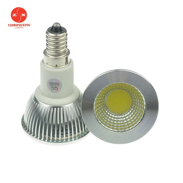 5W E14 PAR16 GU10 COB LED spotlight dimmable 120V 230V