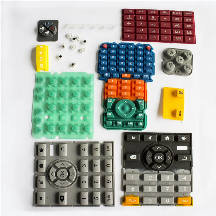 
Colorful conductive electronic silicone rubber button customized manufacturer 