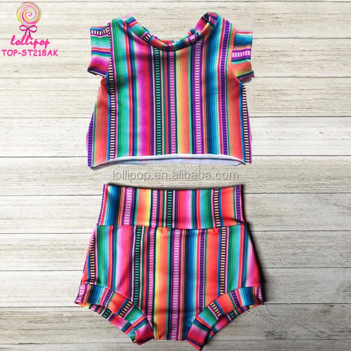 

Kids boutique Children Summer Clothing Sets Outfit Baby Girls Serape Bummies, More than 90 colors