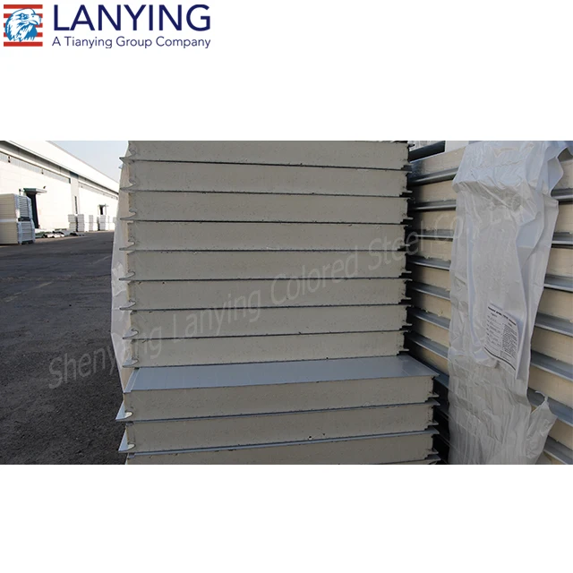 
Good price cold room polyurethane PUR PIR sandwich panel price 
