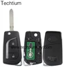 HIGH QUALITY2 button remote compression spring key shell 433 Mhz with G chip for Toyota 2010-2013