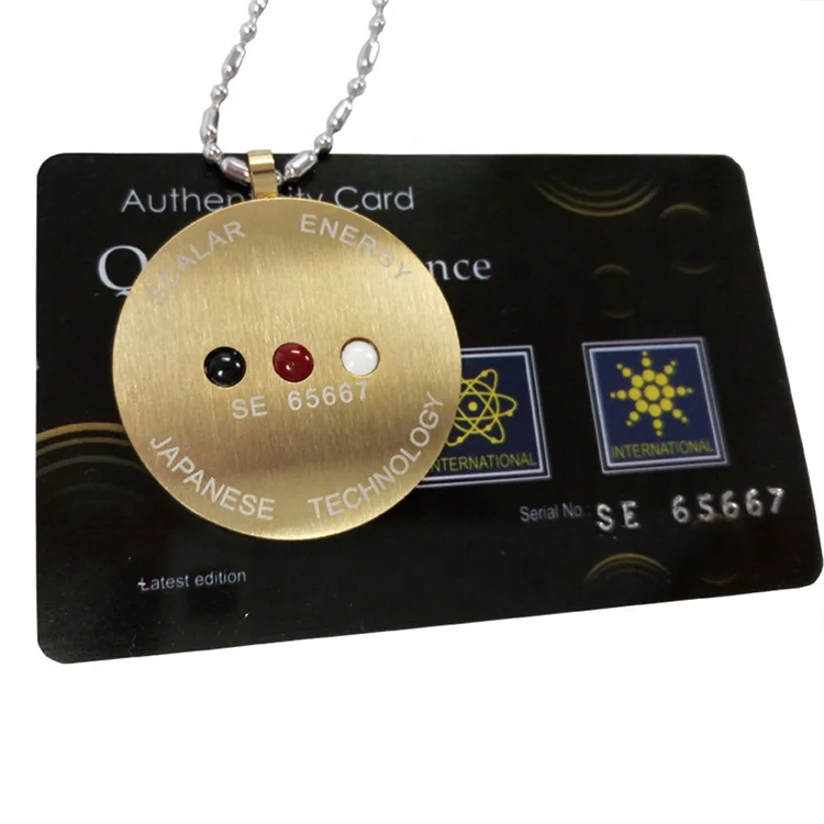 

Quantum Scalar Energy Pendant Fashion Necklaces Scalar Energy Healing Devices, Gold