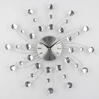 

Creative Metal Art Clock Crystal Diamond Large Decorative Clocks