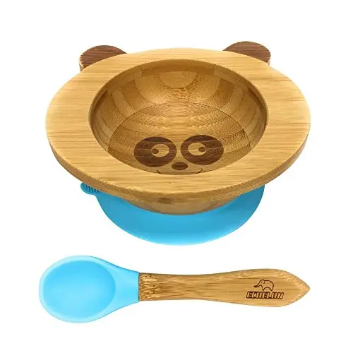 

bamboo bowl silicone bib baby bowl bamboo small serving bowl, Natural