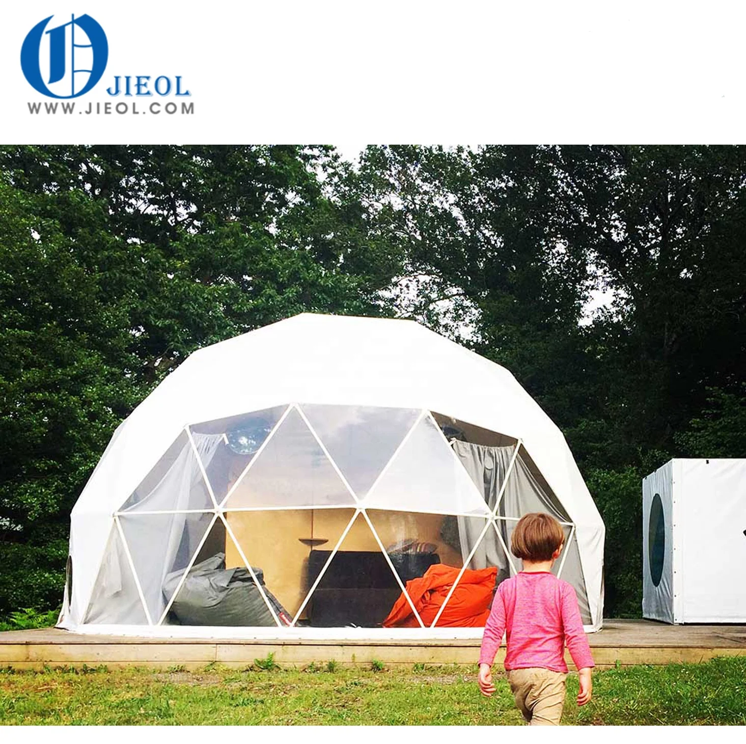 

6m diameter Geo dome house canvas glamping rest dome tent