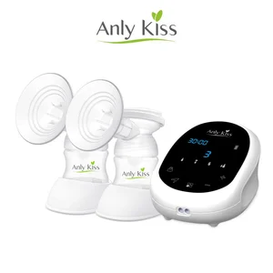 Image of BPA free food grade safe full silicone comfortable double electric baby feeding breast pump