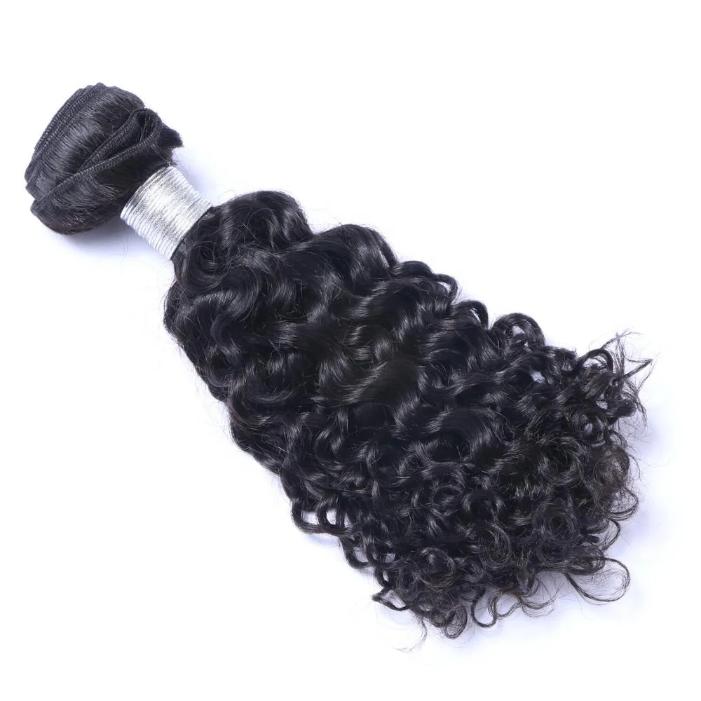 

Wholesale Price Grade 10A Jerry Curl Hair Raw Human Brazilian Hair Weft