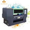 Hot selling uv led 2 head a2 flatbed printer cylinder digital printing machine