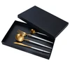Personalized Travel Tableware Elegant Stainless Steel Matte Metal cutlery set