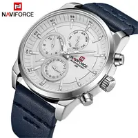

NAVIFORCE Men Watches Luxury Waterproof 24 hour Date Quartz Fashion Leather Sport Wrist Watch