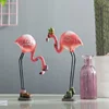 The pink creative resin flamingo couple for wedding or store and for kid gift
