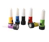 Colorful High quality COB super bright ABS flashlight with Warning Function