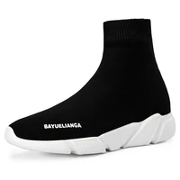 

YL Wholesale cheap latest design High Top breathable Socks Causal Shoes Men Women