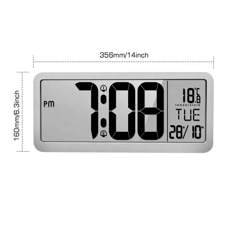 

Top Sell Digital Alarm Clock, Silver