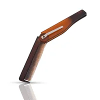 

New product custom logo beard comb and brush set