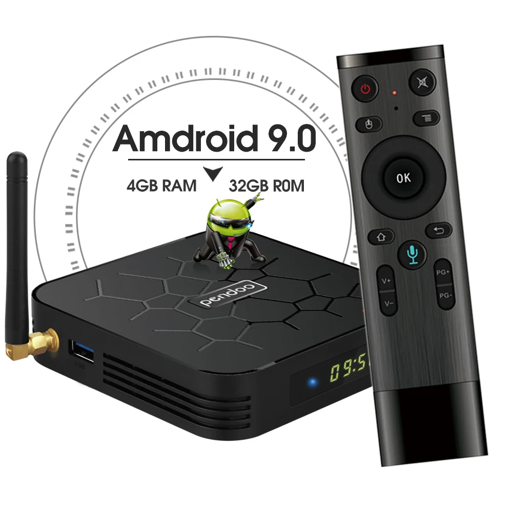

Pendoo X6 Pro Allwinner H6 9.0 2gb 16gb Set Top With Antenna Wifi 4k Android Tv Box