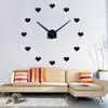 027 Modern design big decorative watches Home decoration large digital unique gift 3d wall clock sticker Saat