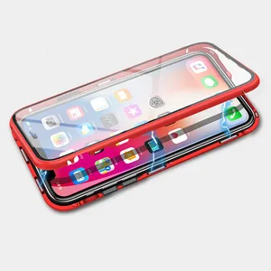 Ultra Thin Magnetic Tempered Glass Case iPhone Max