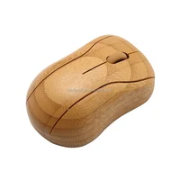 

2019 New hot item 2.4Ghz high quality bamboo wireless optical mouse bamboo wooden wireless mouse hot selling on Amazon