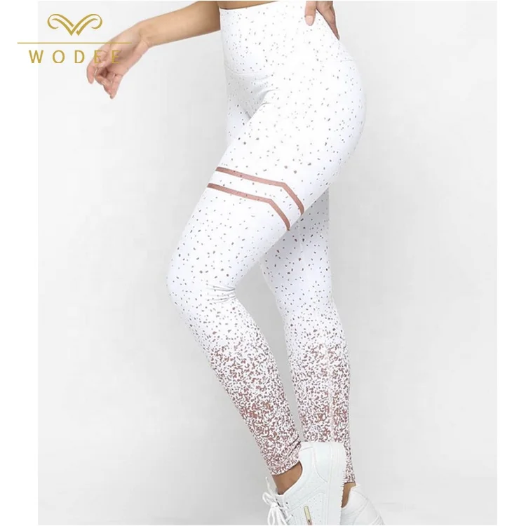 

Hot printed workout leggings plus size sublimation yoga leggings women, 4 colors or custom