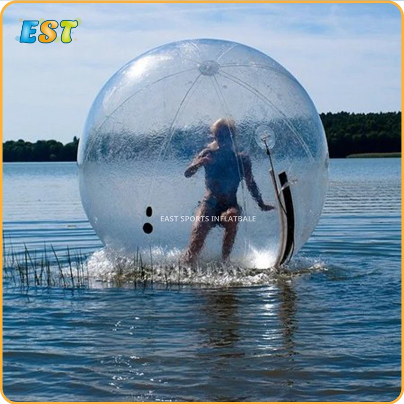 

High quality!  0.8mm PVC inflatable water walking ball , pvc walk on water ball , human water balloon, Transparent
