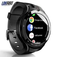 

LOKMAT alarm clock anwser call touch top screen smartwatch for wifi wrist watch cell phone