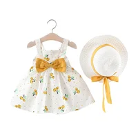 

Girls White Dress Kids short Sleeve Soft Casual Style summer baby flower Princess cotton Dresses wholesale