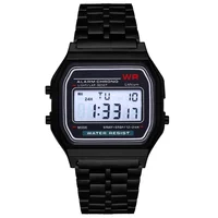 

New Ultra-thin Sports Children's Electronic Watch Multi-function Luminous Alarm Clock Steel Belt Student Watches TW105