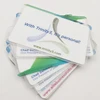 Pre printed pvc plastic transparent embossed business card