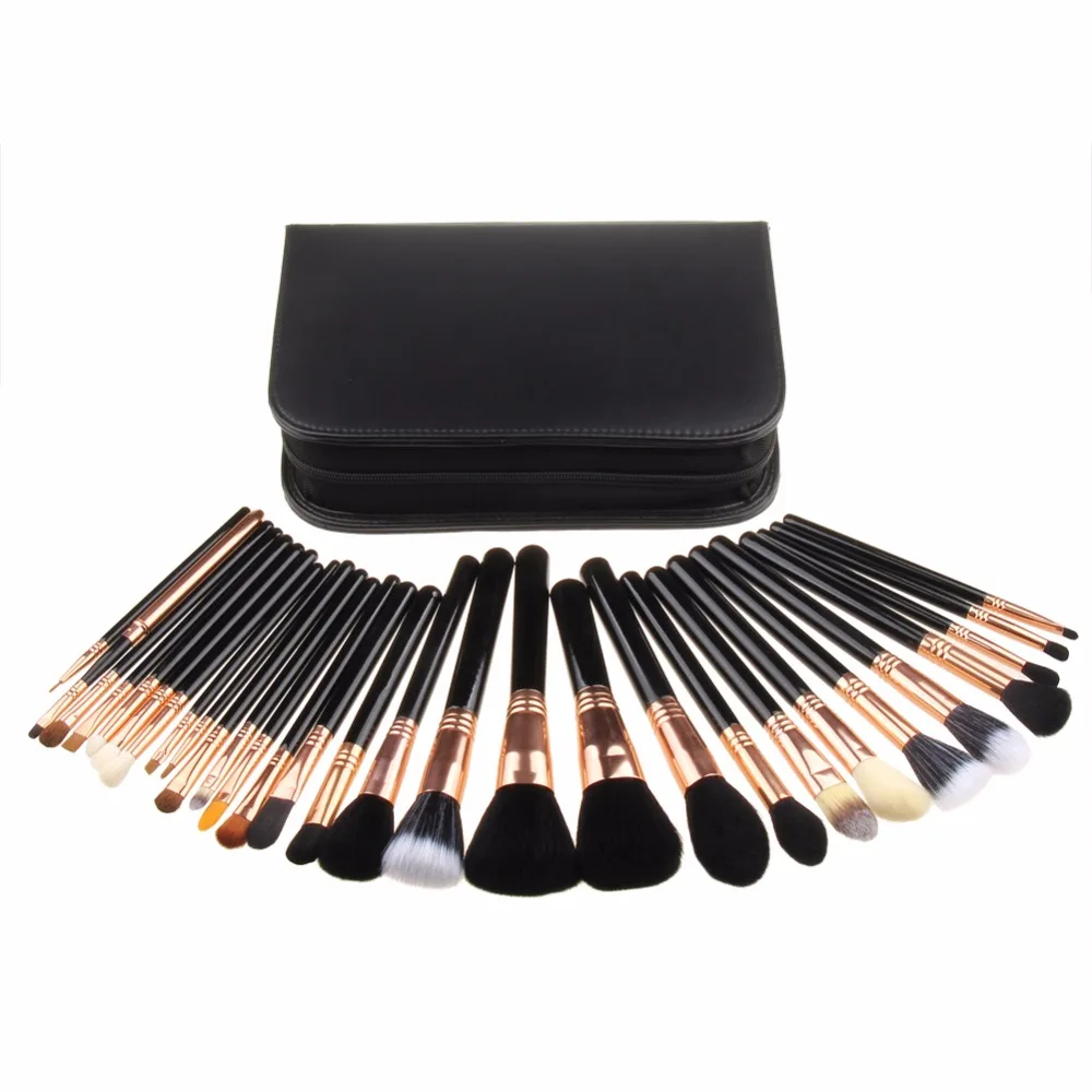 

29pcs Profesional Makeup Brushes Set Factory Foundation Powder Brush With Pu Bag