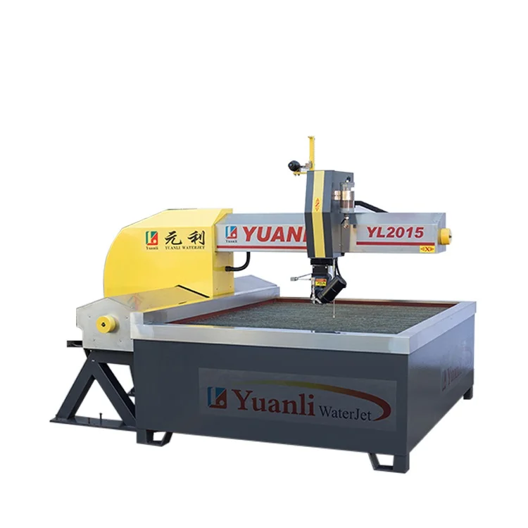 
metal stone glass cutting 3 axis and 5 axis waterjet cutting machine stone 