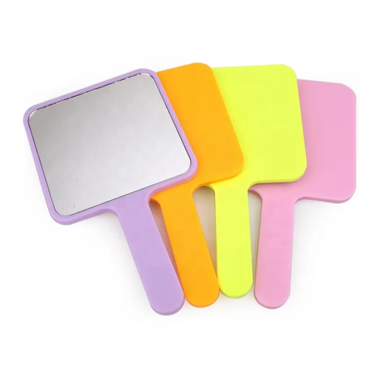 

Promotion Cheap Wholesale Many Colours Plastic Hand Held Mirror