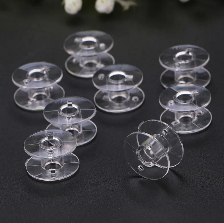
High Quality Transparent Plastic Sewing Bobbin,Plastic Spool For Sewing Machine 