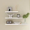 simple I-shape decorative best seller PU/UV/PVC/melamine/papaer wooden wall shelf floating bookshelf
