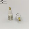 BNC female PCB Soldering motherboard white plastic Rotating Thread connector