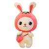 stuffed fruit style rabbit plush toys, orange watermelon strawberry and pineapple shaped rabbit dolls