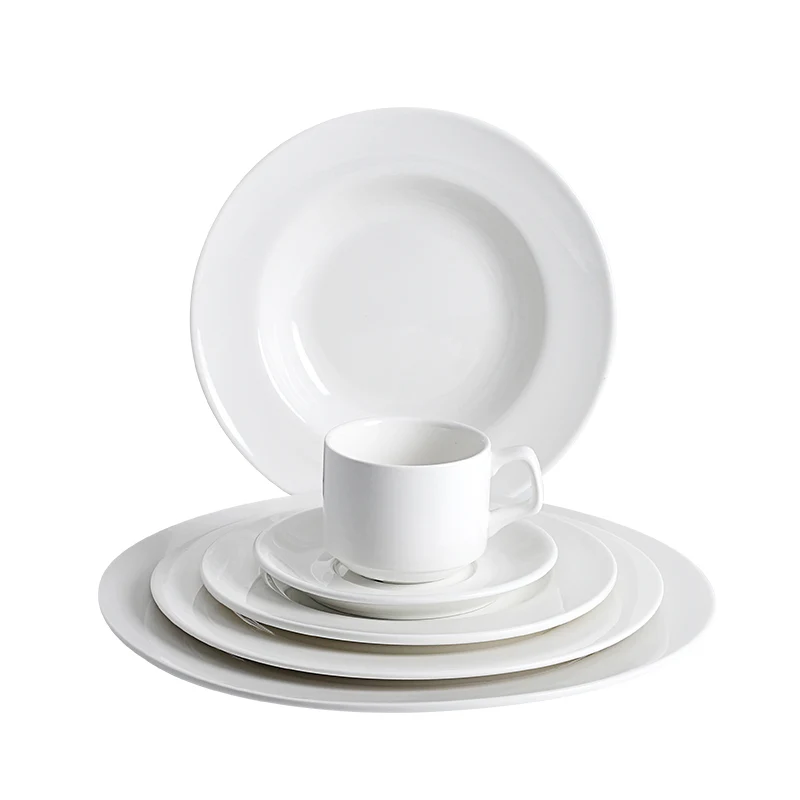 

2019 New Dishwasher And Oven Safe Vajilla Restaurants Strong Porcelain, Vajilla Restaurants White Dinner Set Porcelain^