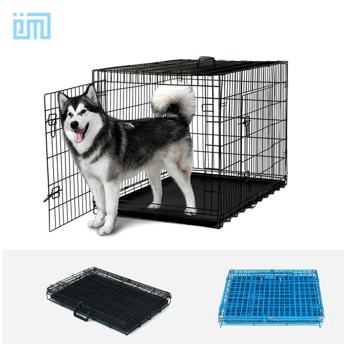 

Manufacturer wholesale stainless steel metal large small foldable cheap dog house pet cages, carriers