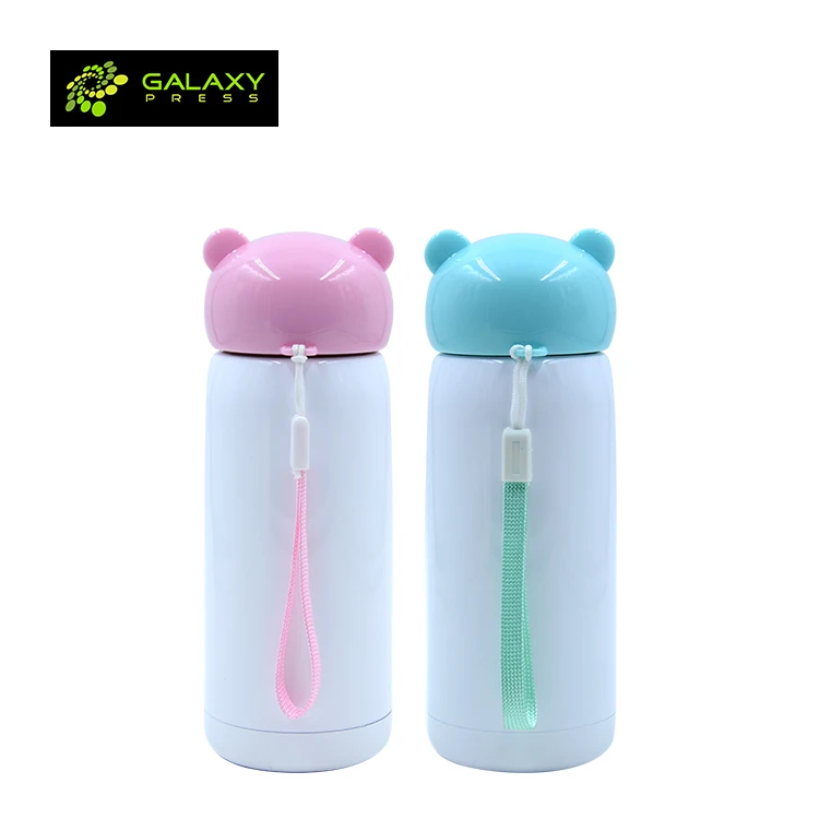 

Sublimation  Stainless Steel Bottle With Bear Shape, Pink/blue