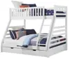 latest European style solid wood bunk bed for children and parents
