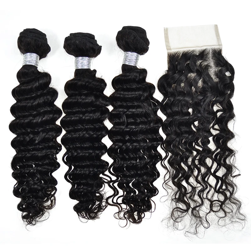 

Wholesale Virgin Remy Brazilian Hair Cheap 8a grade Virgin Brazilian Hair 3 Bundles Extensions With Closure