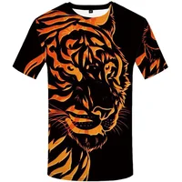 

Wholesale Short Sleeve Lion Digital Print Casual Custom T Shirt Printing